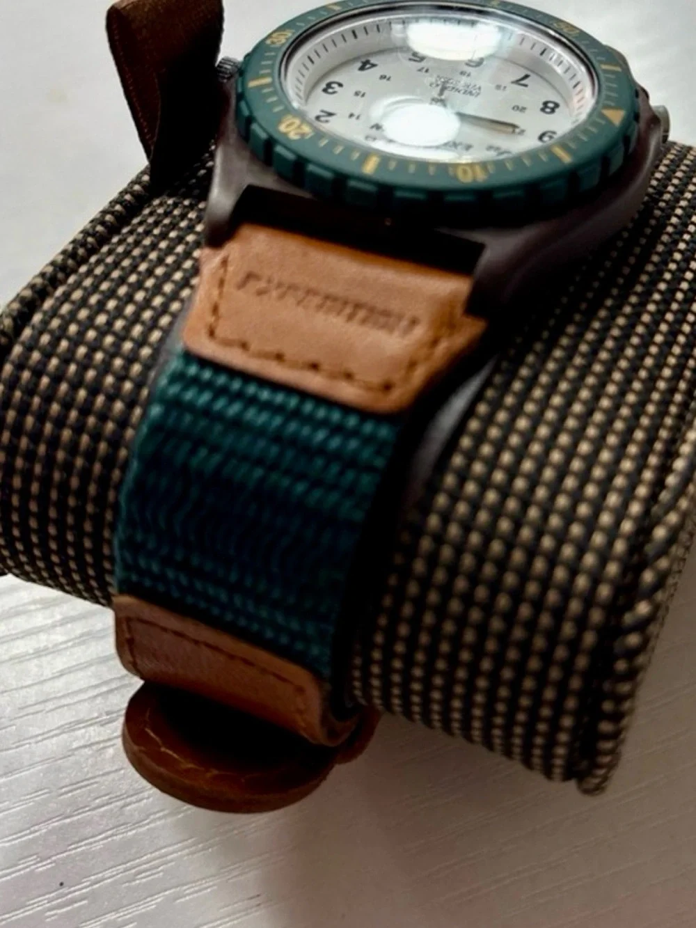 Timex Expedition Watch in Teal & Brown